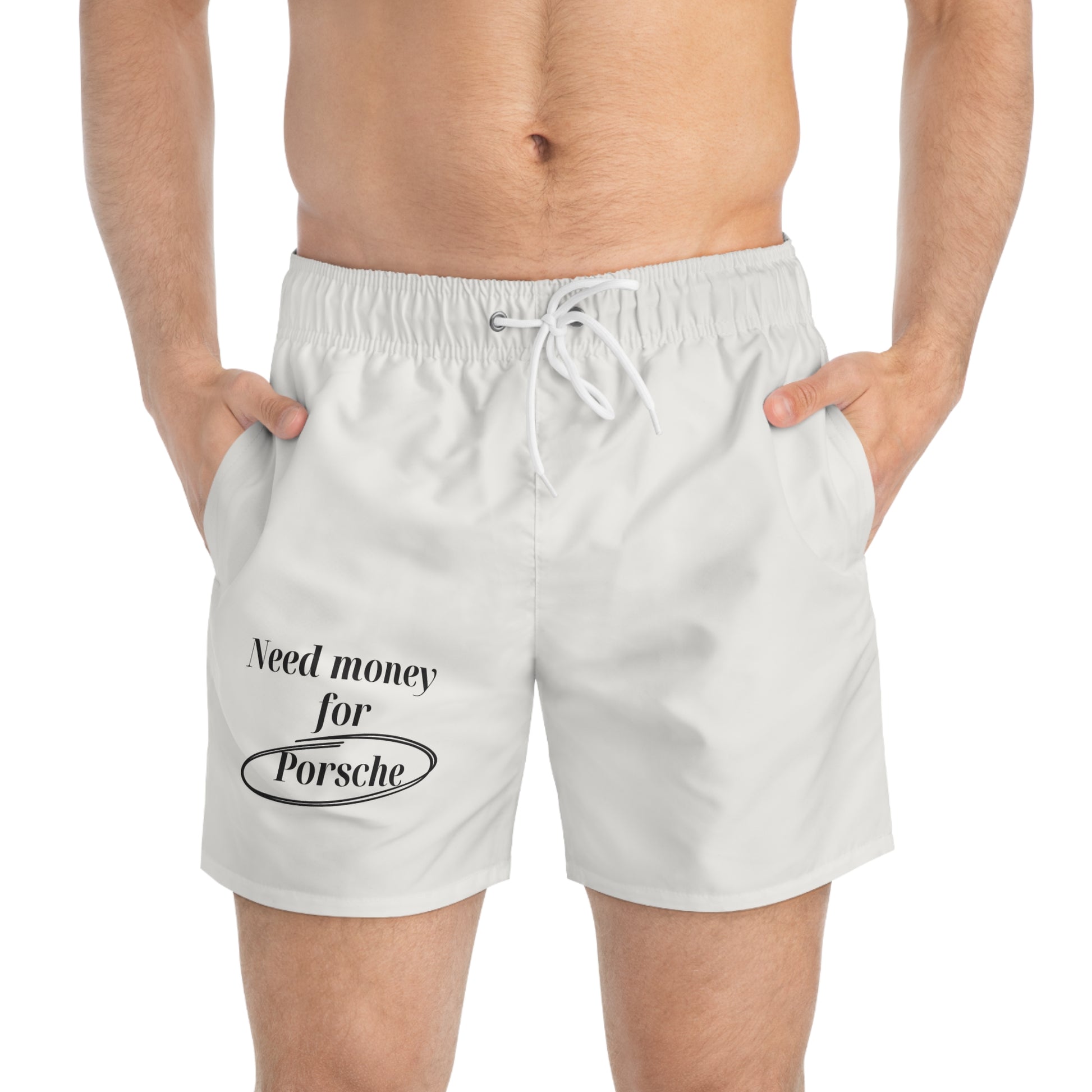 Maillot "NEED MONEY FOR PORSCHE" - Blanc